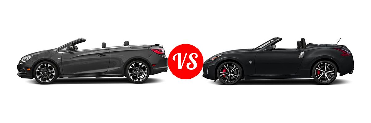 2019 Buick Cascada Convertible 2dr Conv / Premium vs. 2019 Nissan 370Z Convertible Auto - Side Comparison