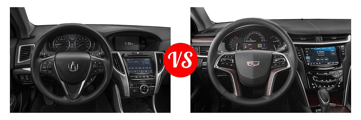 2019 Acura TLX Sedan w/Advance Pkg vs. 2019 Cadillac XTS Sedan 4dr Sdn FWD / Livery Package / Luxury / Platinum / Platinum V-Sport / Premium Luxury - Dashboard Comparison