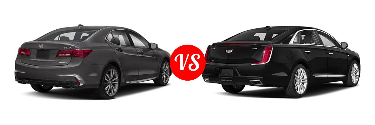2019 Acura TLX Sedan w/Advance Pkg vs. 2019 Cadillac XTS Sedan 4dr Sdn FWD / Livery Package / Luxury / Platinum / Platinum V-Sport / Premium Luxury - Rear Right Comparison