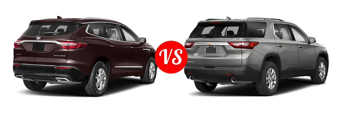 2019 Buick Enclave SUV Avenir / Essence / Preferred / Premium vs. 2019 Chevrolet Traverse SUV LT Cloth / LT Leather / RS - Rear Right Comparison