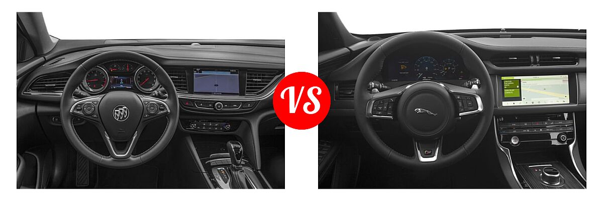 2019 Buick Regal TourX Wagon 5dr Wgn AWD / Essence / Preferred vs. 2019 Jaguar XF Wagon Prestige / S - Dashboard Comparison