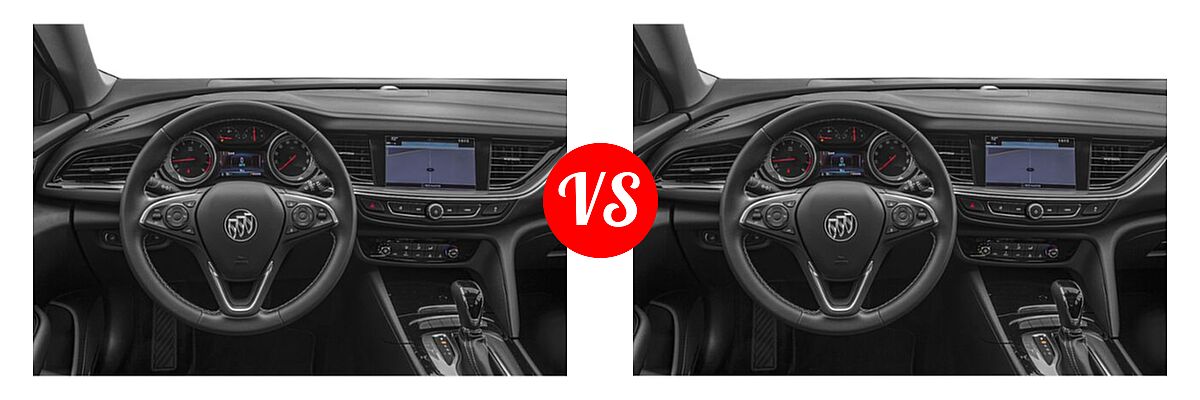 2019 Buick Regal TourX Wagon 5dr Wgn AWD / Essence / Preferred vs. 2020 Buick Regal TourX Wagon 5dr Wgn AWD / Essence / Preferred - Dashboard Comparison