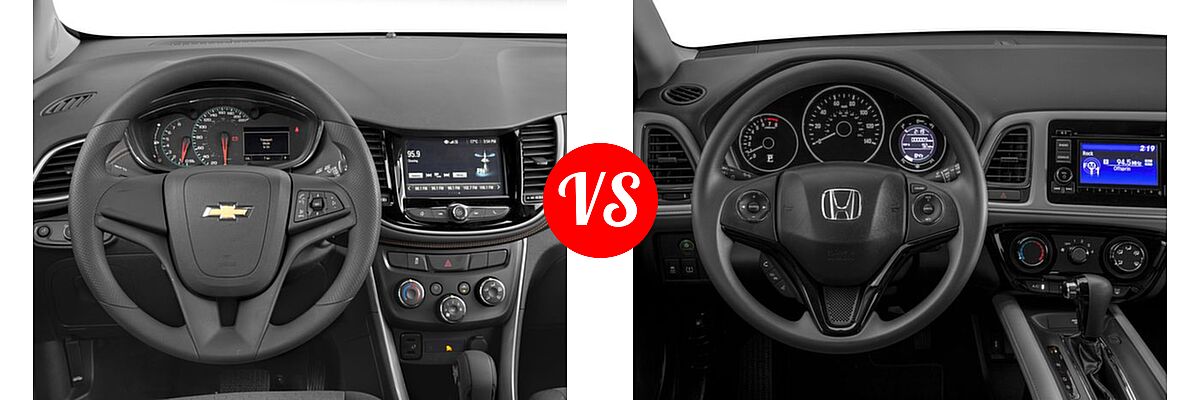 2017 Chevrolet Trax SUV LS vs. 2017 Honda HR-V SUV LX - Dashboard Comparison