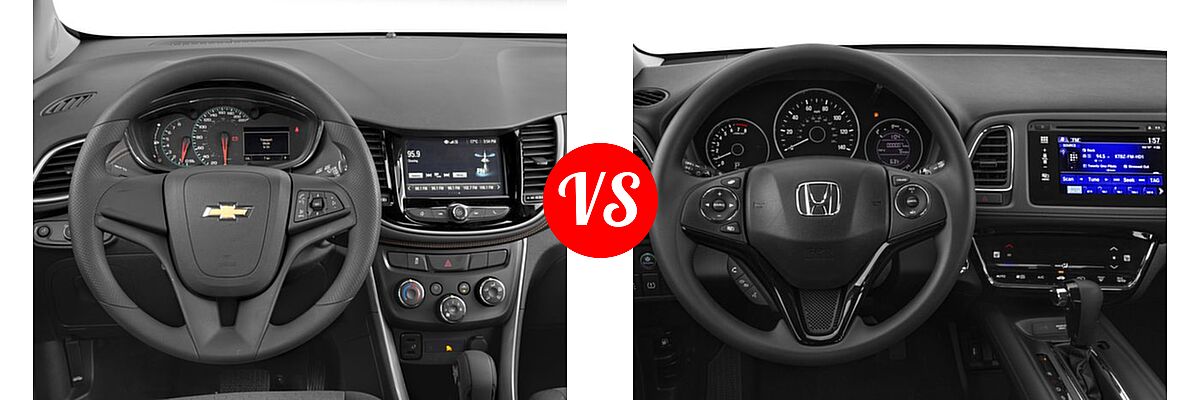2017 Chevrolet Trax SUV LS vs. 2017 Honda HR-V SUV EX - Dashboard Comparison
