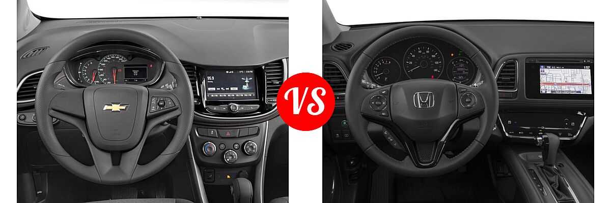 2017 Chevrolet Trax SUV LS vs. 2017 Honda HR-V SUV EX-L Navi - Dashboard Comparison