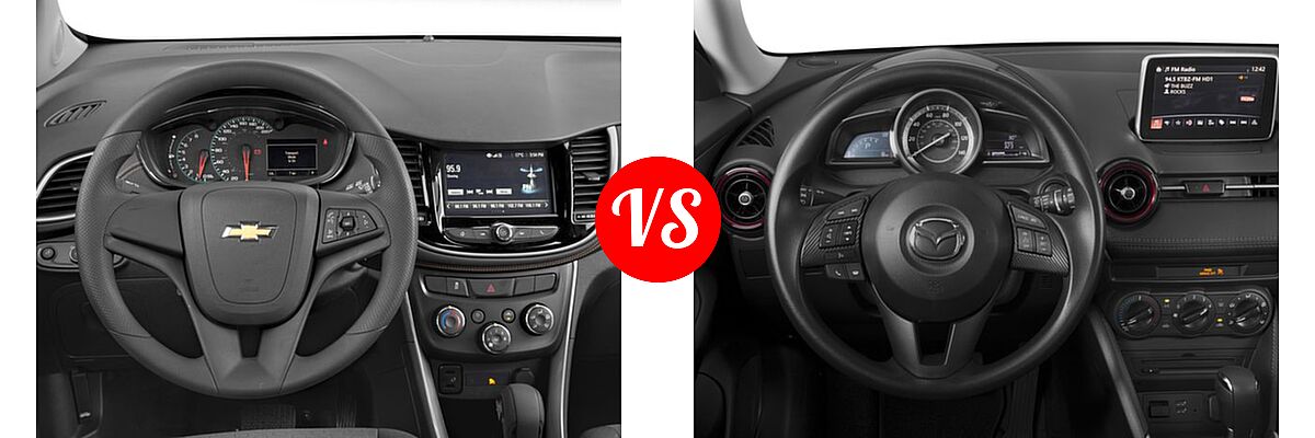 2017 Chevrolet Trax SUV LS vs. 2017 Mazda CX-3 SUV Sport - Dashboard Comparison