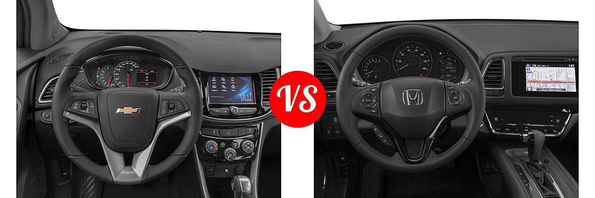 2017 Chevrolet Trax SUV Premier vs. 2017 Honda HR-V SUV EX-L Navi - Dashboard Comparison