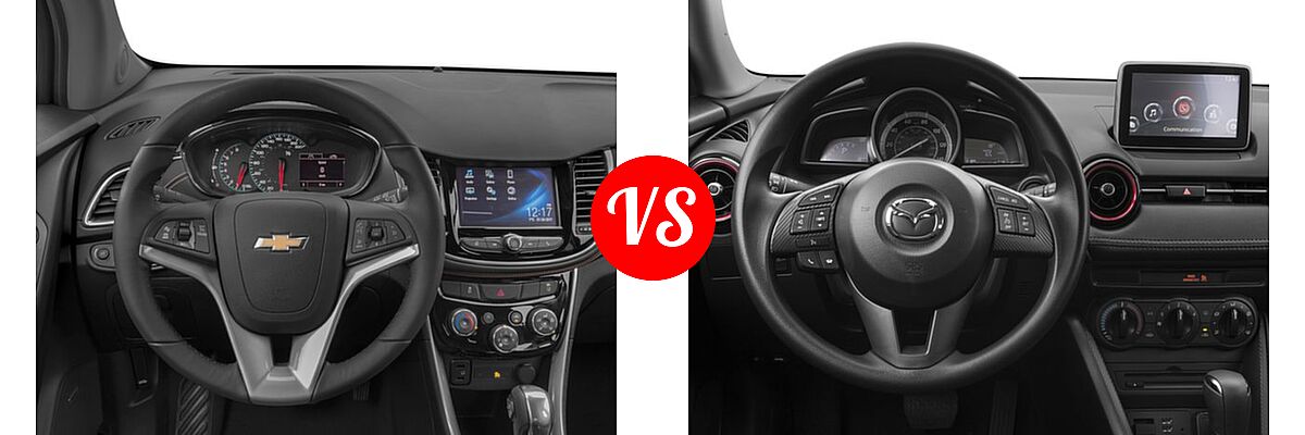 2017 Chevrolet Trax SUV Premier vs. 2017 Mazda CX-3 SUV Sport - Dashboard Comparison