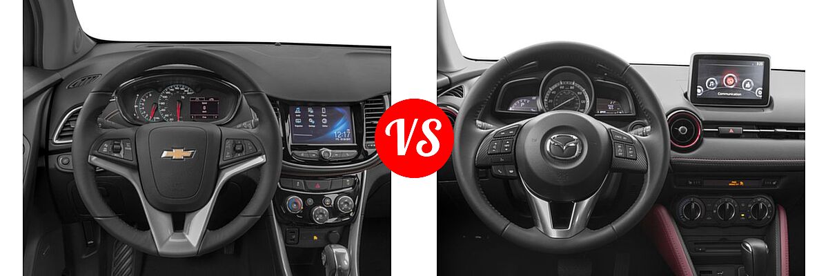 2017 Chevrolet Trax SUV Premier vs. 2017 Mazda CX-3 SUV Touring - Dashboard Comparison