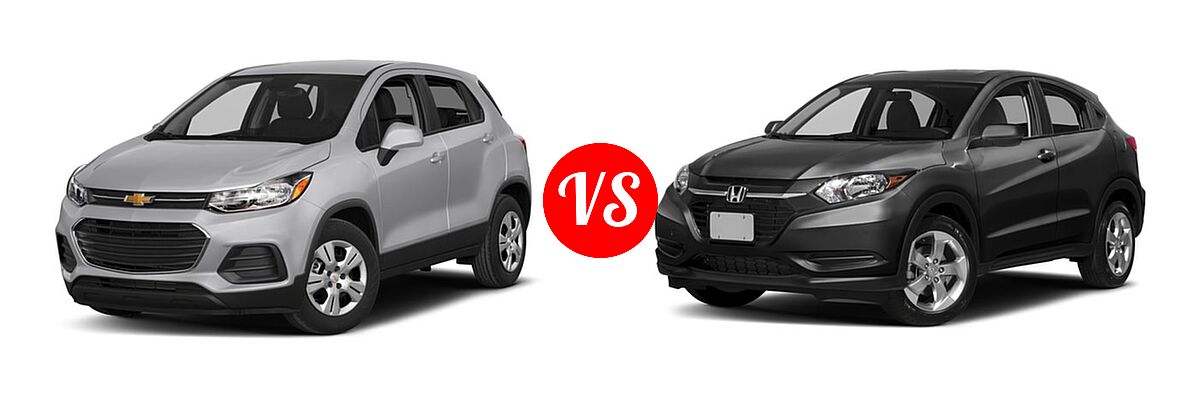 2017 Chevrolet Trax SUV LS vs. 2017 Honda HR-V SUV LX - Front Left Comparison