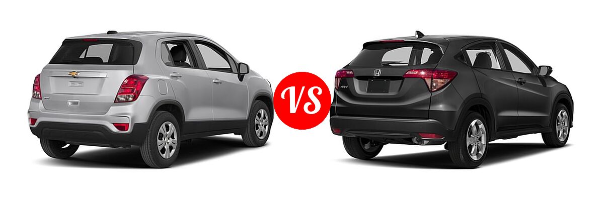 2017 Chevrolet Trax SUV LS vs. 2017 Honda HR-V SUV EX - Rear Right Comparison