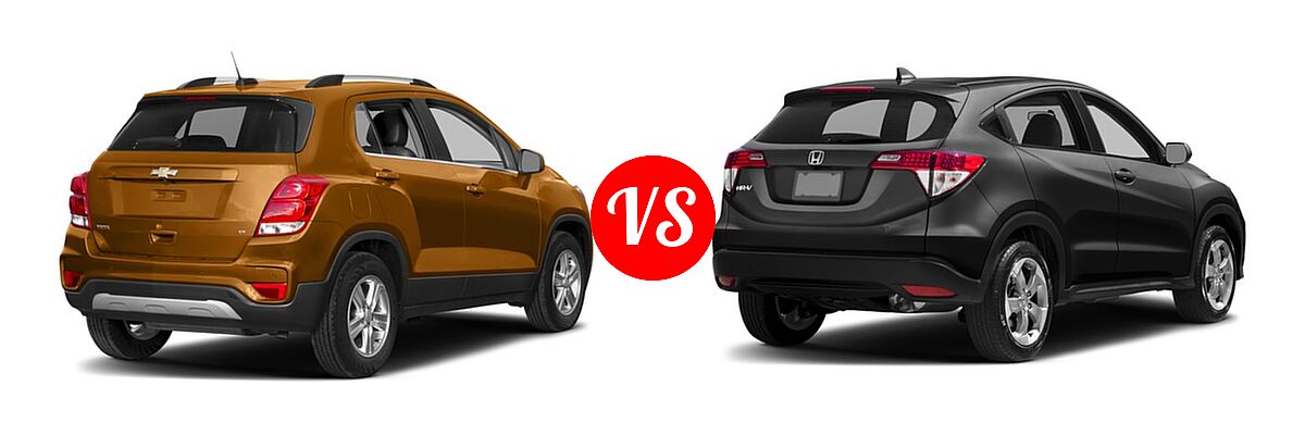 2017 Chevrolet Trax SUV LT vs. 2017 Honda HR-V SUV LX - Rear Right Comparison