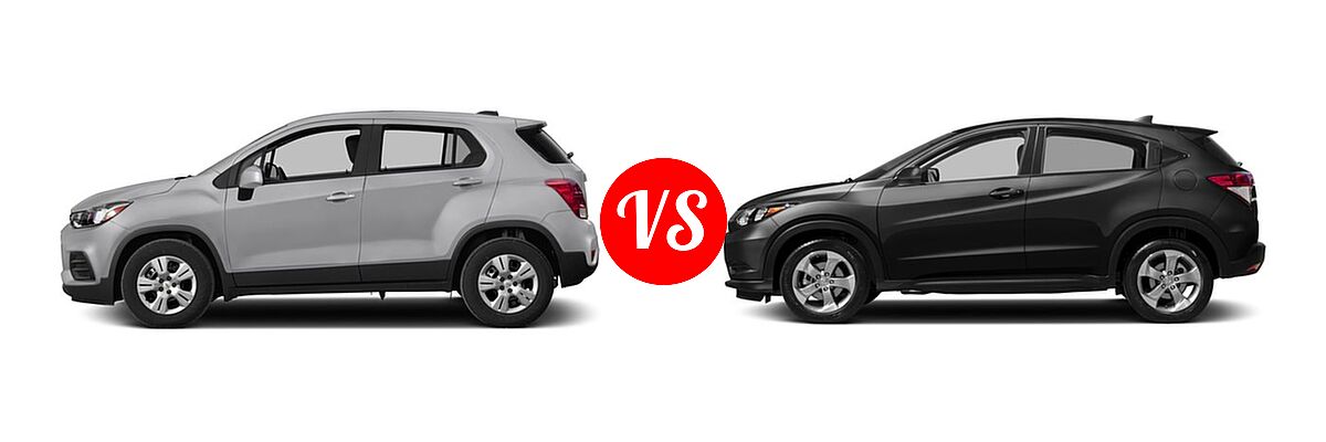 2017 Chevrolet Trax SUV LS vs. 2017 Honda HR-V SUV LX - Side Comparison