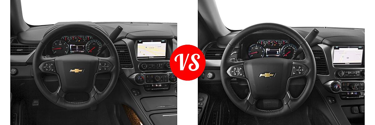 2017 Chevrolet Suburban SUV Premier vs. 2017 Chevrolet Tahoe SUV LS / LT - Dashboard Comparison