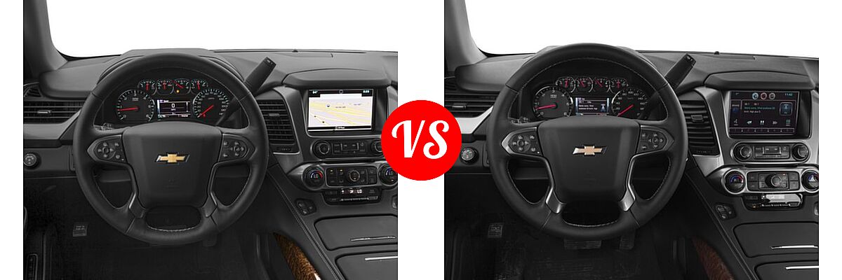 2017 Chevrolet Suburban SUV Premier vs. 2017 Chevrolet Tahoe SUV Premier - Dashboard Comparison