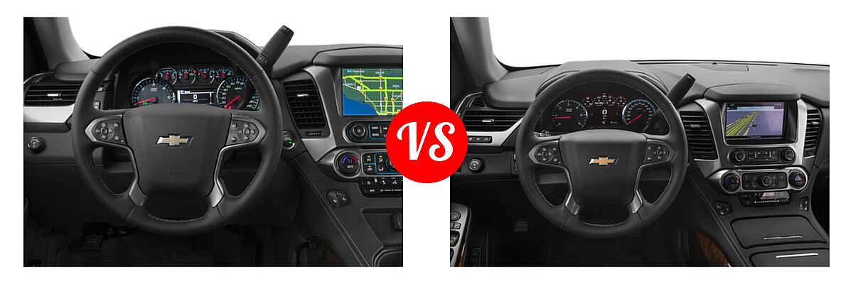 2019 Chevrolet Suburban SUV Premier vs. 2019 Chevrolet Tahoe SUV LS / LT - Dashboard Comparison