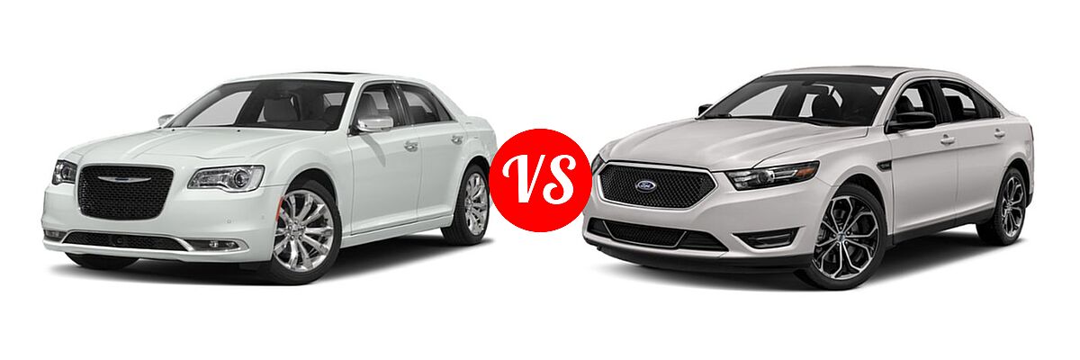 2019 Chrysler 300 Sedan 300S / Limited / Touring vs. 2019 Ford Taurus Sedan Limited / SE / SEL - Front Left Comparison