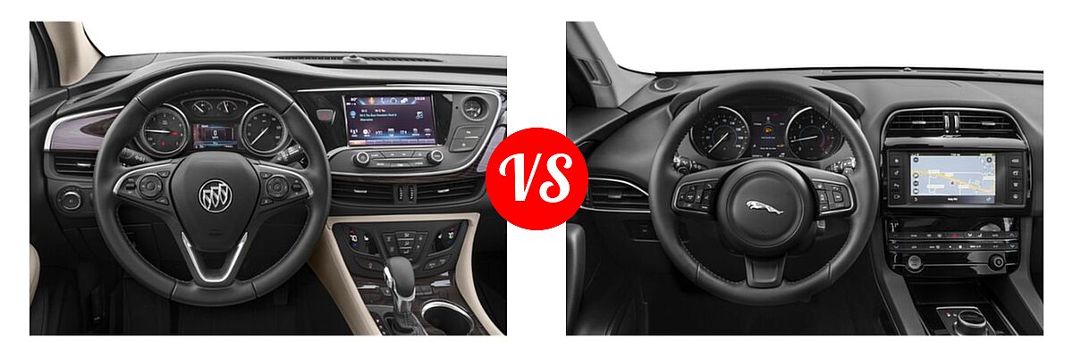 2019 Buick Envision SUV Essence / FWD 4dr / Preferred / Premium / Premium II vs. 2019 Jaguar F-PACE SUV Diesel 20d Premium / 20d Prestige - Dashboard Comparison