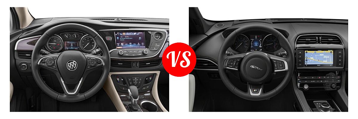 2019 Buick Envision SUV Essence / FWD 4dr / Preferred / Premium / Premium II vs. 2019 Jaguar F-PACE SUV Diesel 20d R-Sport - Dashboard Comparison