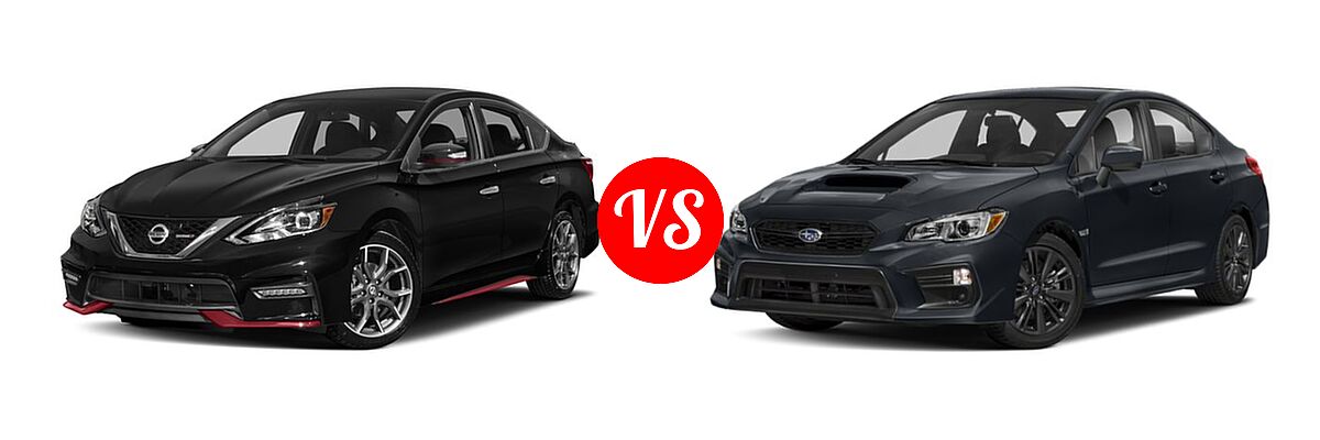 2018 Nissan Sentra NISMO Sedan NISMO vs. 2018 Subaru WRX Sedan Limited / Premium - Front Left Comparison
