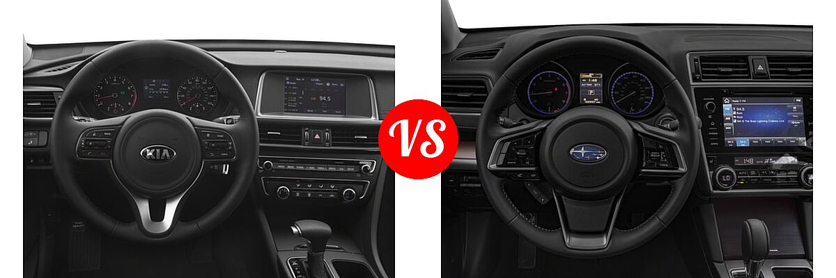 2018 Kia Optima Sedan S vs. 2018 Subaru Legacy Sedan Limited - Dashboard Comparison