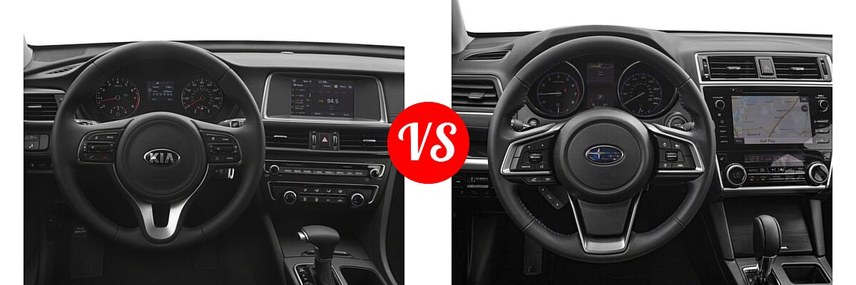 2018 Kia Optima Sedan S vs. 2018 Subaru Legacy Sedan Sport - Dashboard Comparison