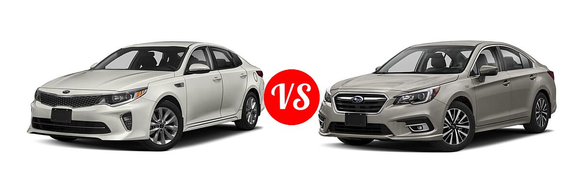 2018 Kia Optima Sedan S vs. 2018 Subaru Legacy Sedan Premium - Front Left Comparison