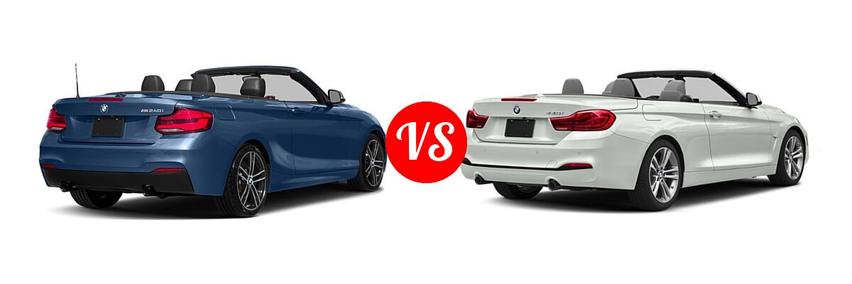 2018 BMW 2 Series M240i xDrive Convertible M240i xDrive vs. 2018 BMW 4 Series Convertible 440i / 440i xDrive - Rear Right Comparison