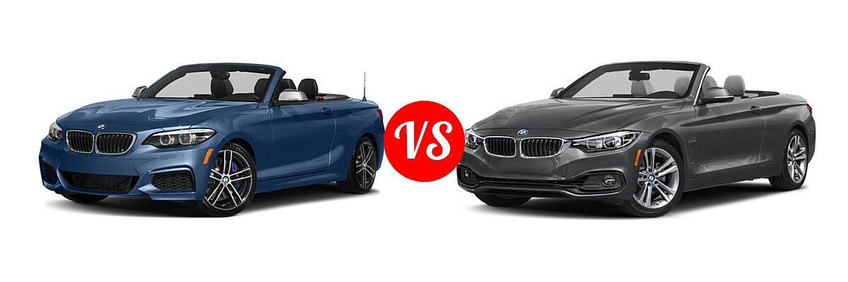 2018 BMW 2 Series M240i xDrive Convertible M240i xDrive vs. 2018 BMW 4 Series Convertible 430i / 430i xDrive - Front Left Comparison