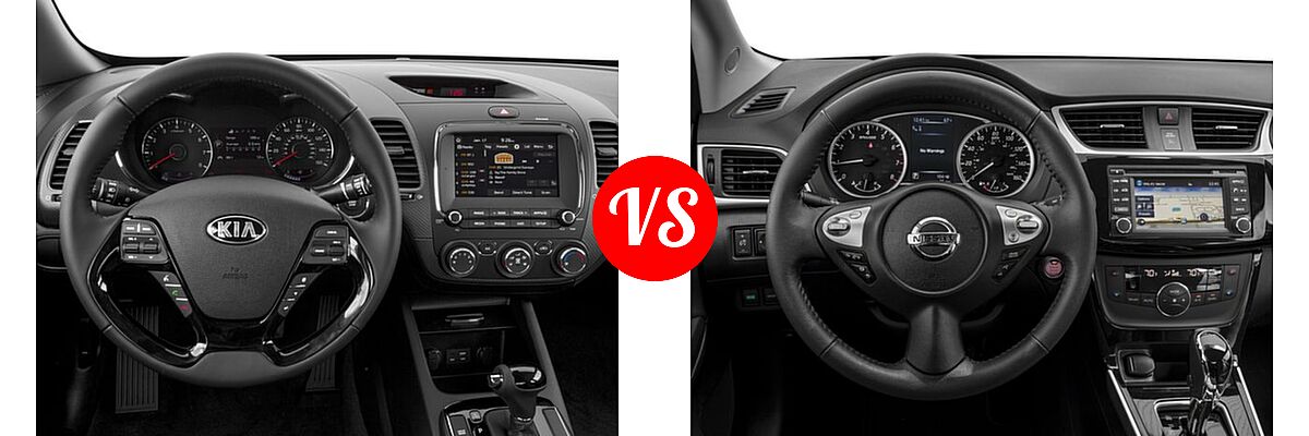 2018 Kia Forte Sedan S vs. 2018 Nissan Sentra Sedan SL - Dashboard Comparison