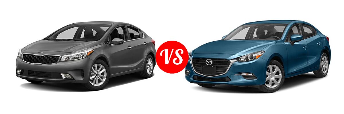 2018 Kia Forte Sedan S vs. 2018 Mazda 3 Sedan Sport - Front Left Comparison