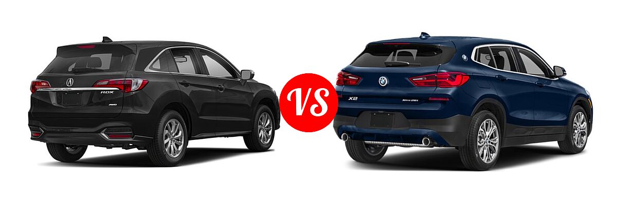 2018 Acura RDX SUV AWD vs. 2018 BMW X2 SUV sDrive28i / xDrive28i - Rear Right Comparison