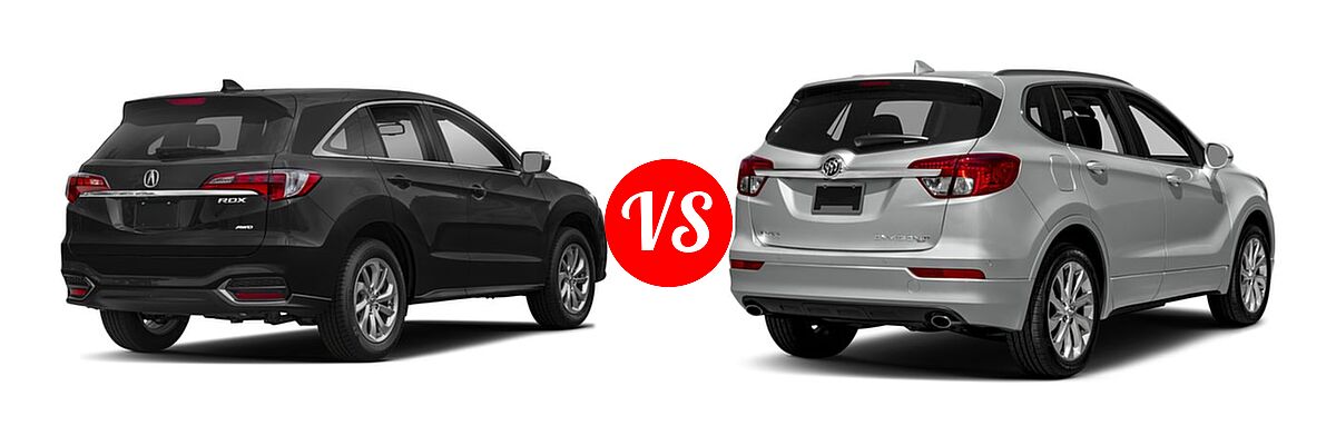 2018 Acura RDX SUV AWD vs. 2018 Buick Envision SUV Essence / FWD 4dr / Preferred / Premium / Premium II - Rear Right Comparison