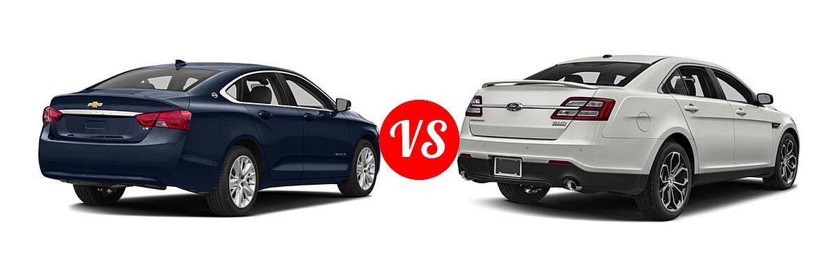2017 Chevrolet Impala Sedan LS vs. 2017 Ford Taurus SHO Sedan SHO - Rear Right Comparison