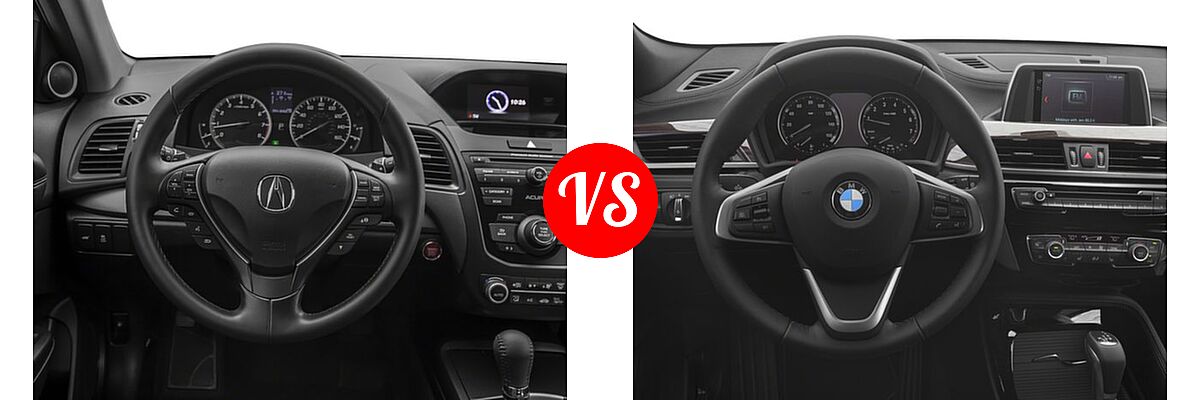 2018 Acura RDX SUV AWD vs. 2018 BMW X2 SUV sDrive28i / xDrive28i - Dashboard Comparison