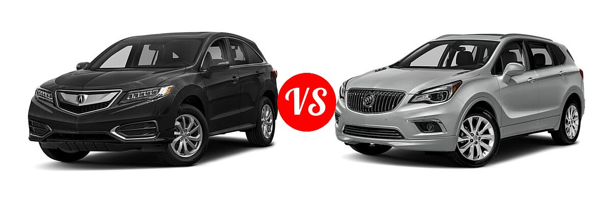 2018 Acura RDX SUV AWD vs. 2018 Buick Envision SUV Essence / FWD 4dr / Preferred / Premium / Premium II - Front Left Comparison