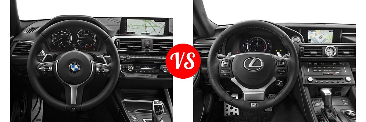 2018 BMW 2 Series M240i Coupe M240i vs. 2018 Lexus RC 350 Coupe RC 350 - Dashboard Comparison