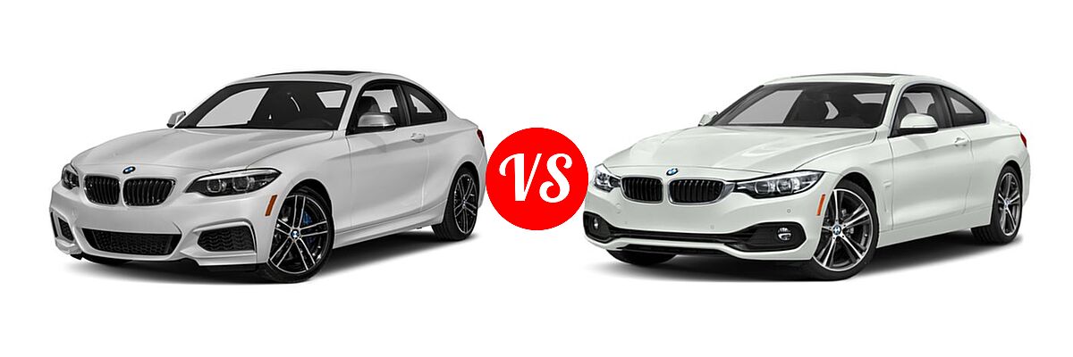 2018 BMW 2 Series M240i xDrive Coupe M240i xDrive vs. 2018 BMW 4 Series Coupe 430i / 430i xDrive - Front Left Comparison