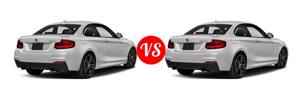 2018 BMW 2 Series M240i Coupe M240i vs. 2018 BMW 2 Series M240i xDrive Coupe M240i xDrive - Rear Right Comparison