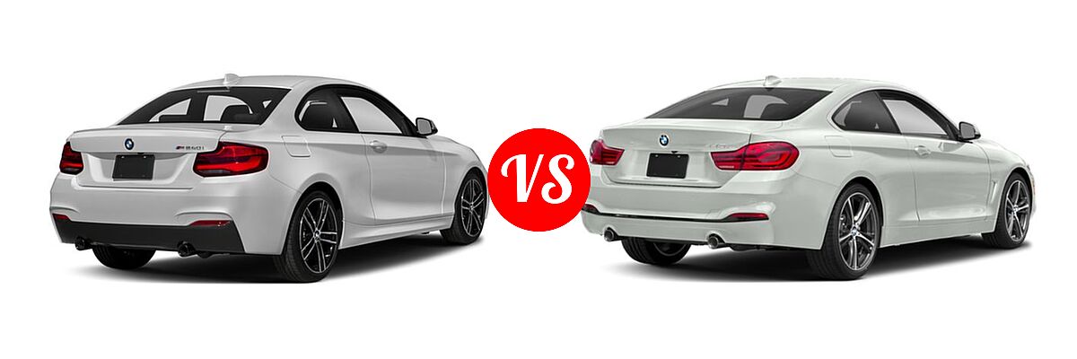 2018 BMW 2 Series M240i xDrive Coupe M240i xDrive vs. 2018 BMW 4 Series Coupe 440i / 440i xDrive - Rear Right Comparison