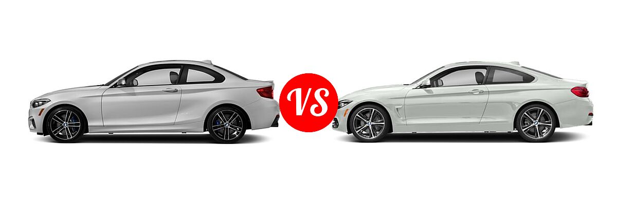 2018 BMW 2 Series M240i xDrive Coupe M240i xDrive vs. 2018 BMW 4 Series Coupe 440i / 440i xDrive - Side Comparison