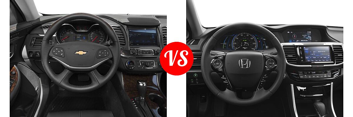 2017 Chevrolet Impala Sedan Premier vs. 2017 Honda Accord Hybrid Sedan EX-L - Dashboard Comparison