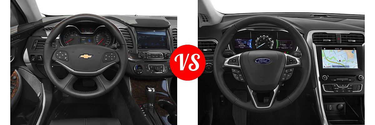 2017 Chevrolet Impala Sedan Premier vs. 2017 Ford Fusion Energi Sedan SE - Dashboard Comparison