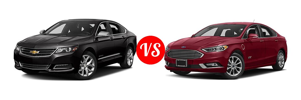 2017 Chevrolet Impala Sedan Premier vs. 2017 Ford Fusion Energi Sedan Titanium - Front Left Comparison