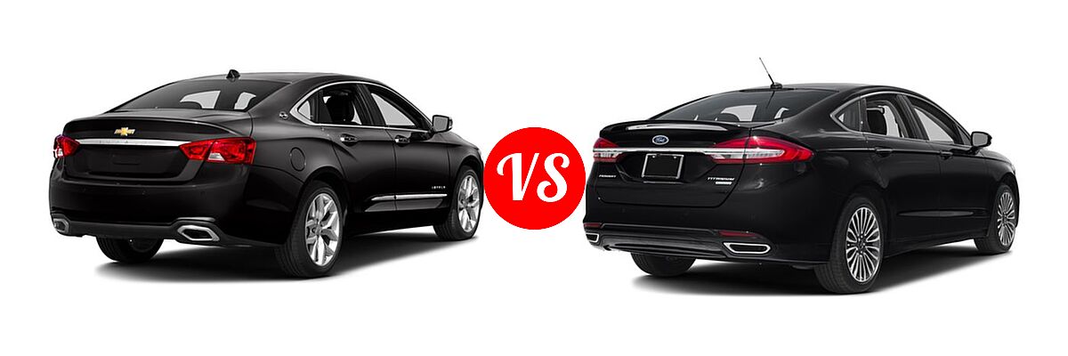 2017 Chevrolet Impala Sedan Premier vs. 2017 Ford Fusion Sedan Titanium - Rear Right Comparison