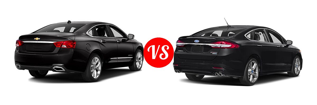 2017 Chevrolet Impala Sedan Premier vs. 2017 Ford Fusion Sedan Sport - Rear Right Comparison