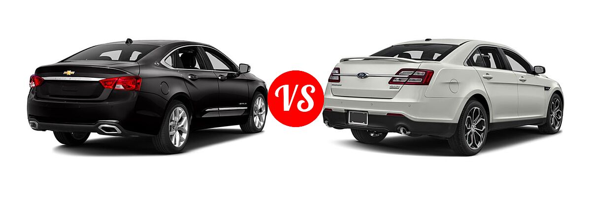 2017 Chevrolet Impala Sedan Premier vs. 2017 Ford Taurus SHO Sedan SHO - Rear Right Comparison