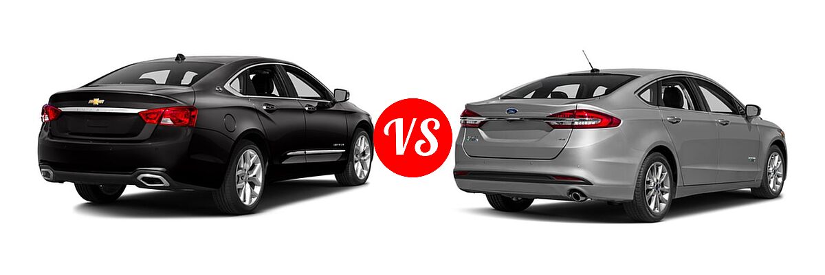 2017 Chevrolet Impala Sedan Premier vs. 2017 Ford Fusion Energi Sedan SE - Rear Right Comparison