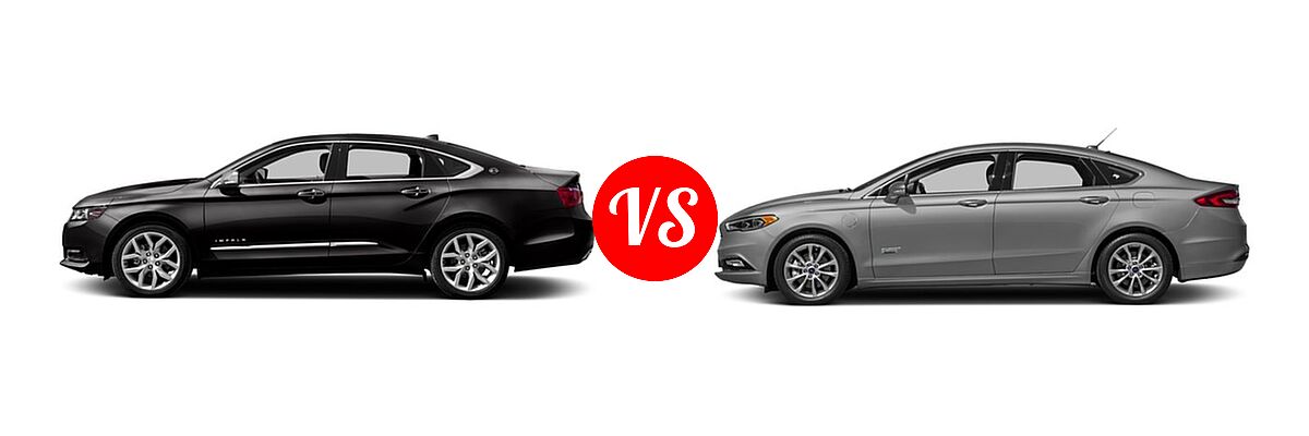 2017 Chevrolet Impala Sedan Premier vs. 2017 Ford Fusion Energi Sedan SE - Side Comparison