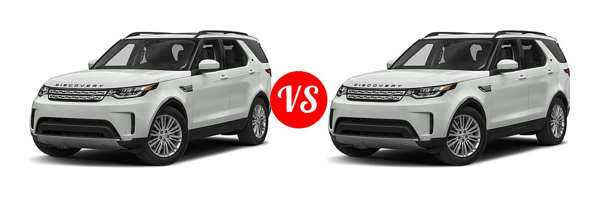 2018 Land Rover Discovery SUV HSE / HSE Luxury / SE vs. 2018 Land Rover Discovery SUV Diesel HSE / HSE Luxury - Front Left Comparison